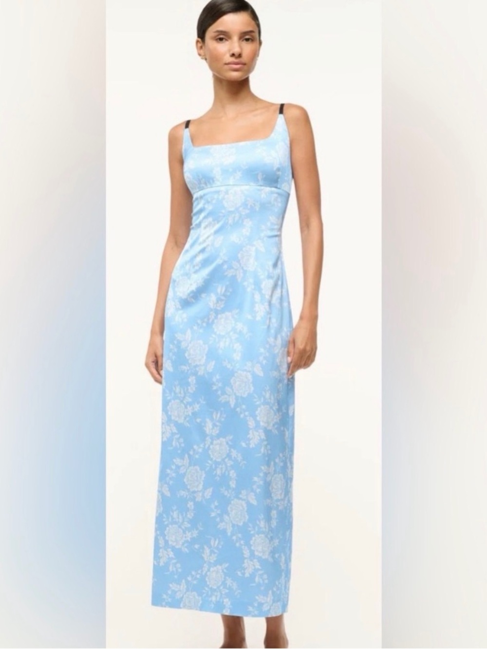 STAUD Carol Floral Midi Dress